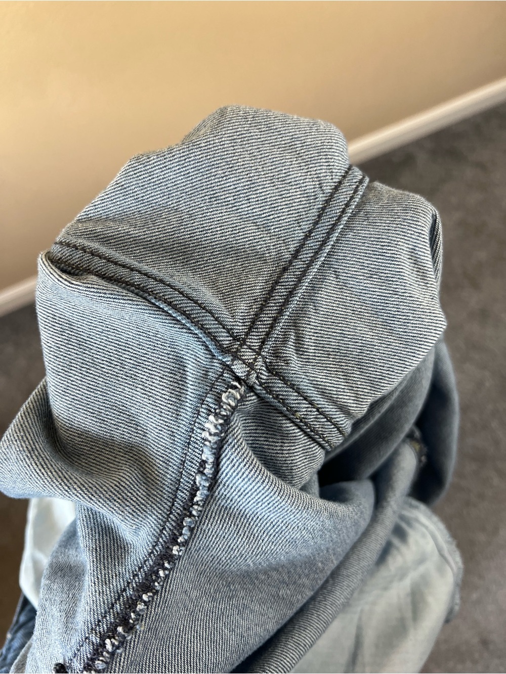 gap mid rise baggy crop jeans in medium indigo - Picture 7 of 11